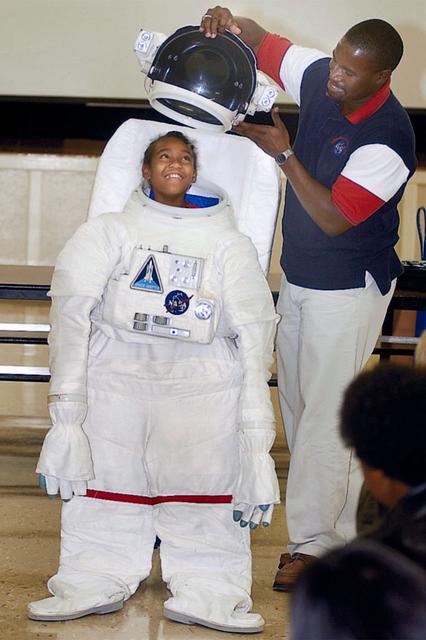 JSC2004E14160 --- AESP Student Assembly Program, Wilson Elementary School, Lawton, OK November 2003  