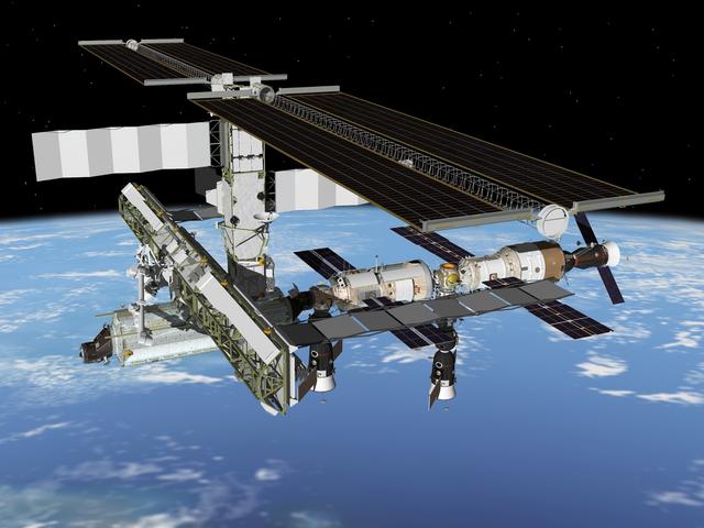 NASA image: Current Configurations of ISS for use on HSF web