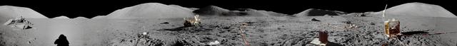 NASA image: Panorama view of Apollo 17 Lunar surface photos 