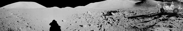 NASA image: Panorama view of Apollo 17 Lunar surface photos 