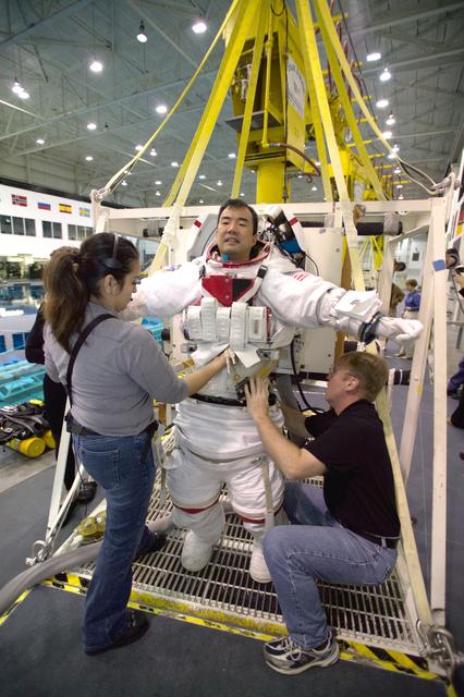 NASA image: STS 114 Water Survival Training