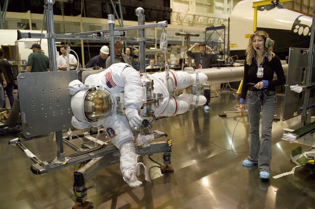 NASA image: STS-121 crew members Pier Sellers and Mike Fossum