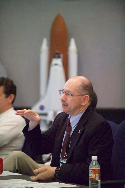 NASA image: STS-114 Mission Management Team Meeting