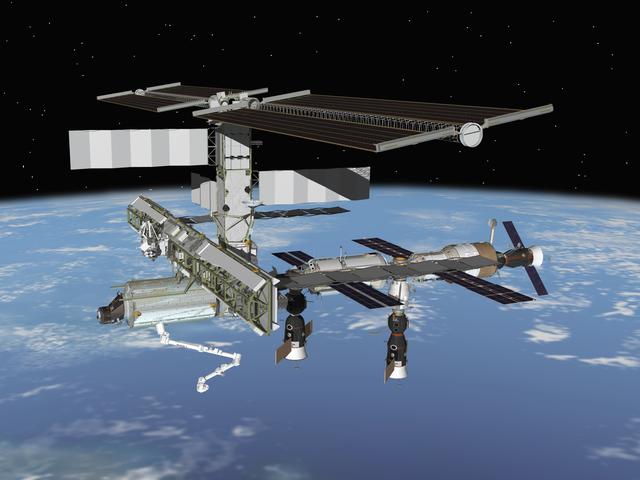 NASA image: Current Configurations of ISS for use on HSF web