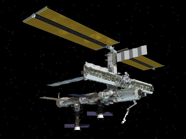 NASA image: Current Configurations of ISS for use on HSF web