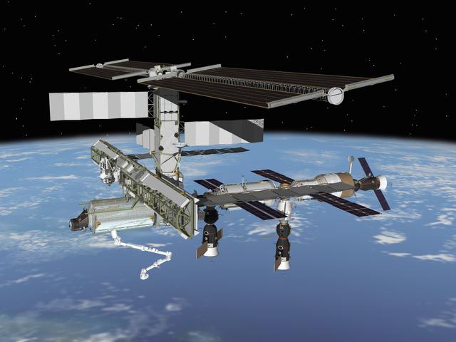 NASA image: Current Configurations of ISS for use on HSF web