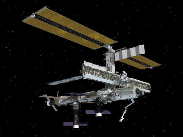 NASA image: Current Configurations of ISS for use on HSF web