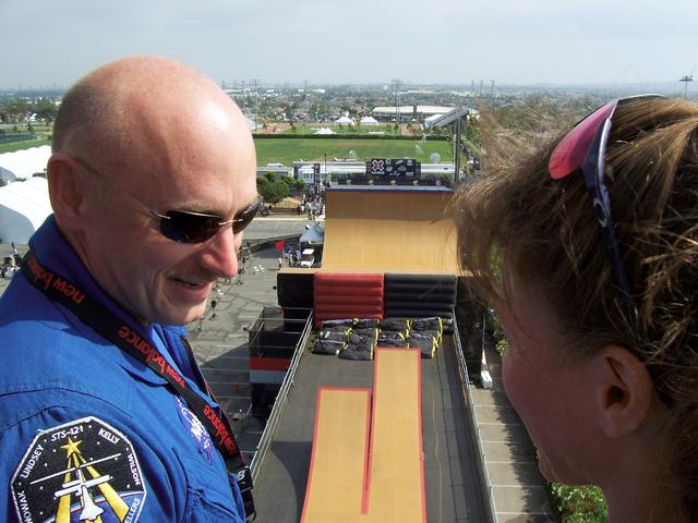 NASA image: STS-121 Crew attends the "X Games" in Los Angeles