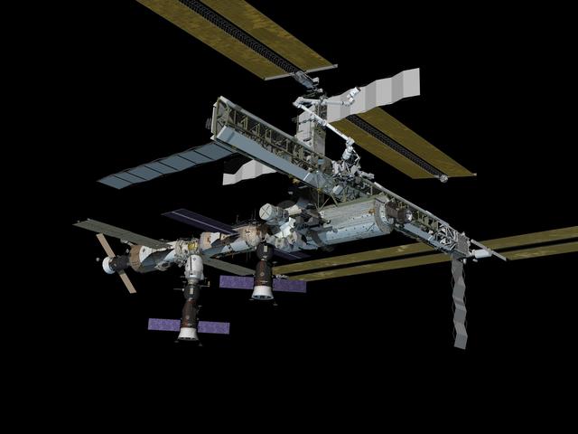NASA image: Current Configurations of ISS for use on HSF web