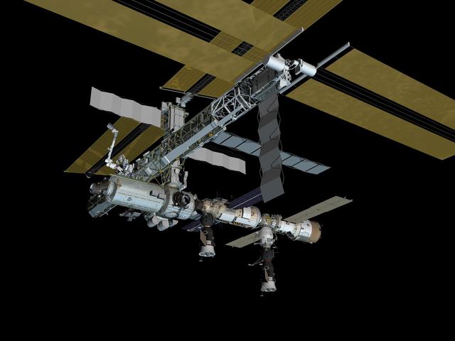 NASA image: Current Configurations of ISS for use on HSF web