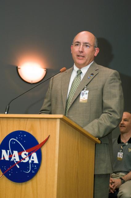 NASA image: Expedition 13 Crew Return at Gilruth Center