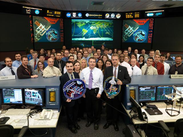 NASA image: ISS-12A.1 Orbit 1 Flight Control Team in FCR-1 with Flight Director Derek Hassmann