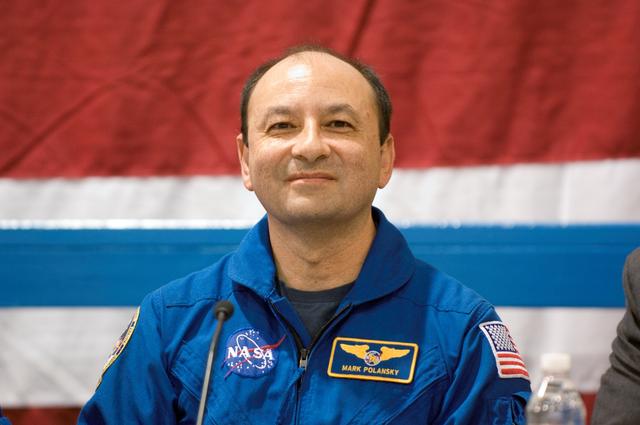 NASA image: STS-116 Crew and ESA astronaut Thomas Reiter during Crew Return Ceremony