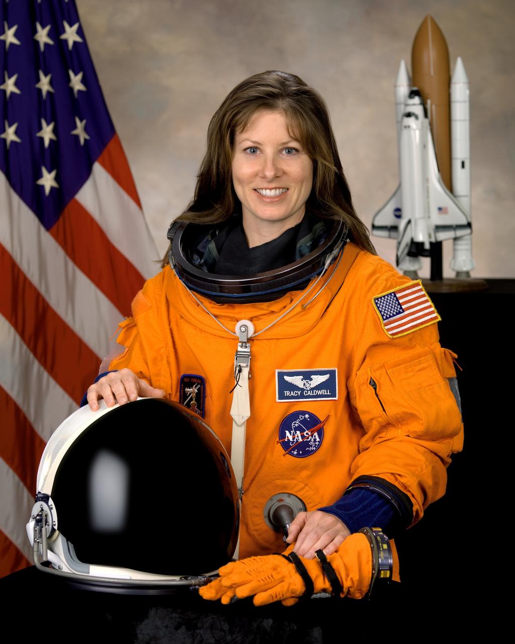 JSC2007-E-33312 (4 May 2007) --- Astronaut Tracy E. Caldwell, mission specialist [alternate portrait]