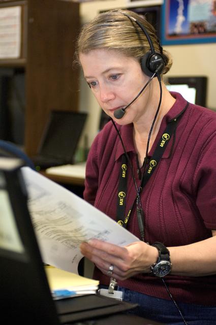 NASA image: STS-120 crew along with Expedition crew members Dan Tani and Sandra Magnus