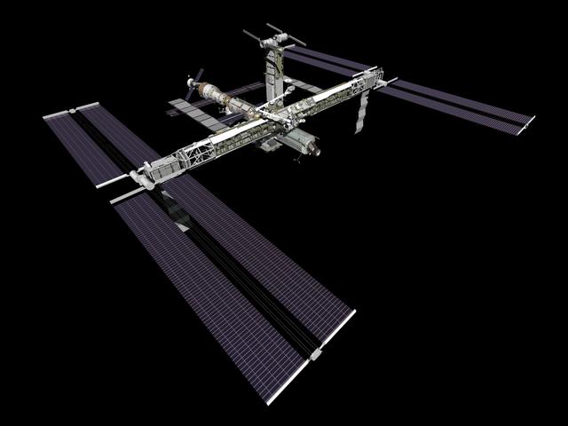 NASA image: STS-117 ISS configuration