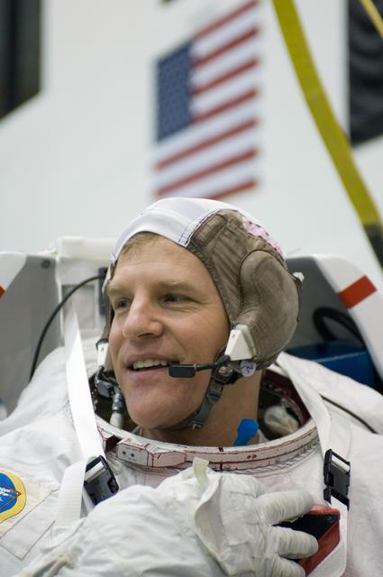 NASA image: STS-120 Astronauts Scott Parazynski and Doug Wheelock at NBL