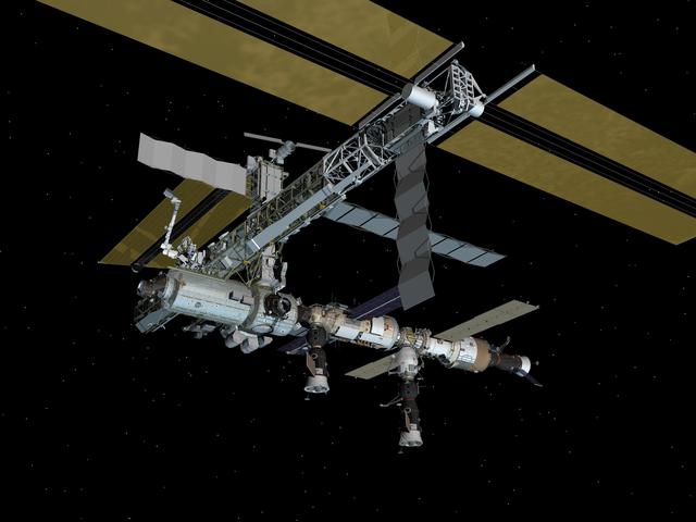NASA image: Current Configurations of ISS for use on HSF web
