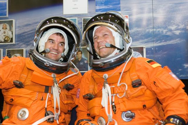 NASA image: STS-122 Preflight Egress Training