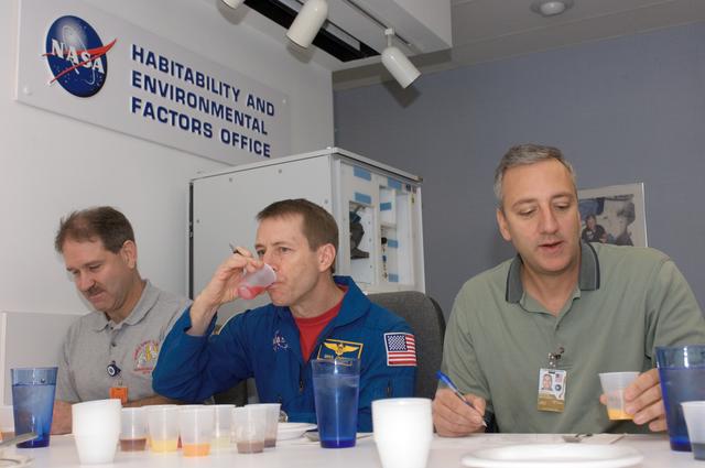 NASA image: STS-125 Food Tasting