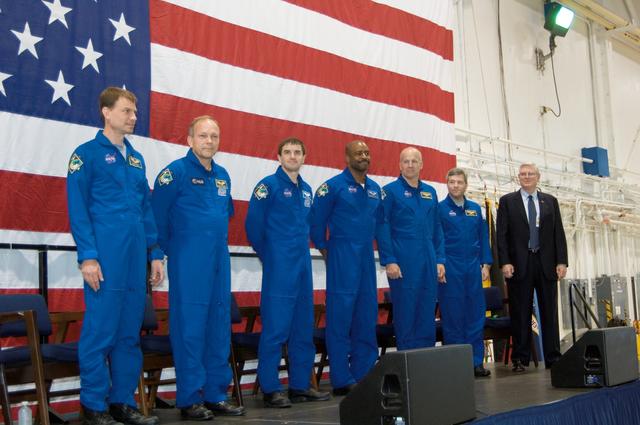 NASA image: STS-122 Crew Return Ceremony