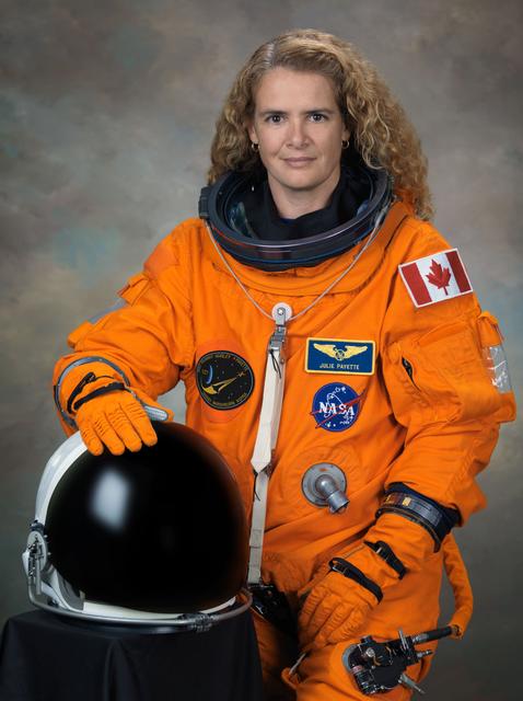 NASA image: Official Individual ACES suit photo of Julie Payette