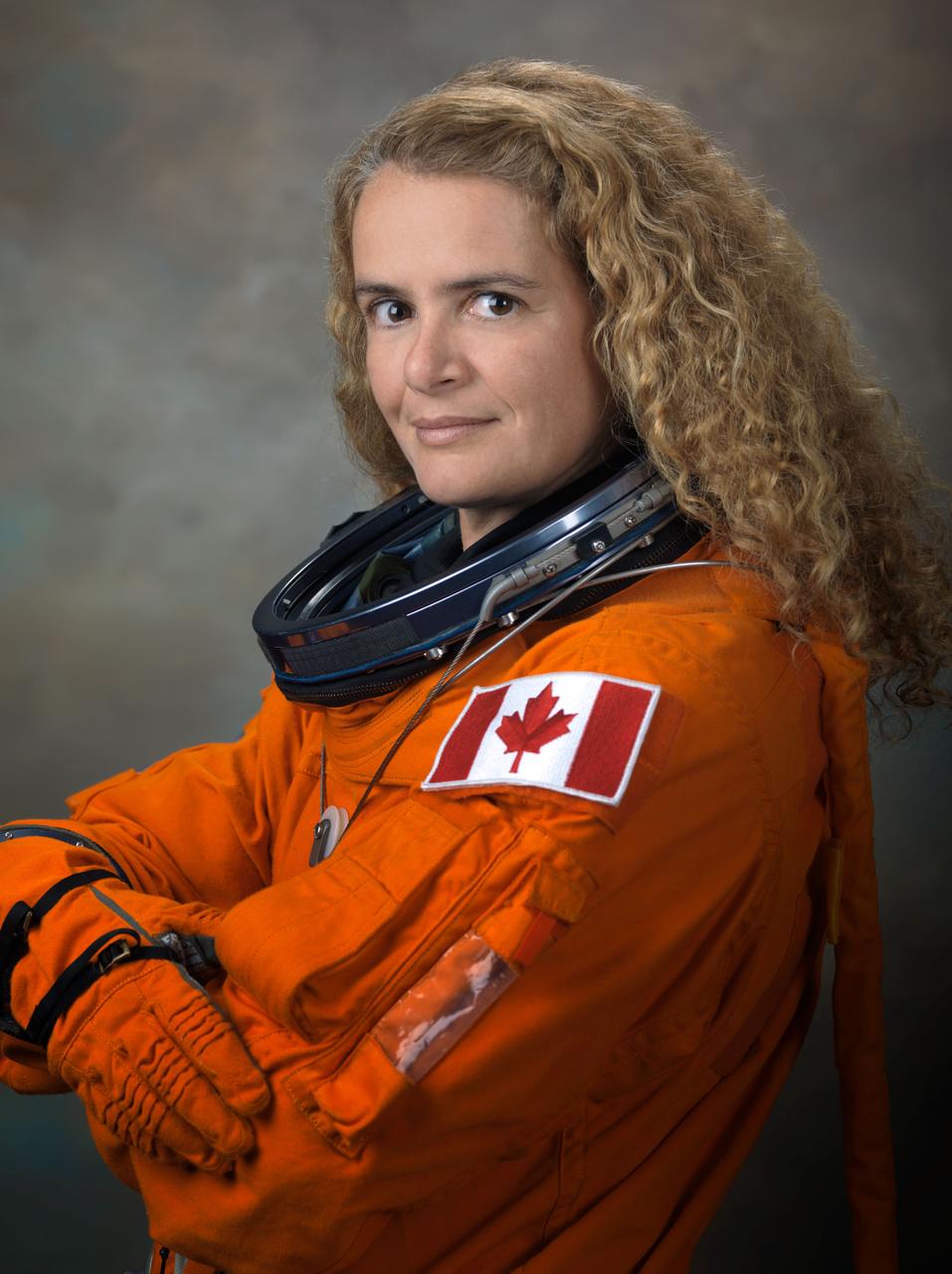 Alternate ACES Suit Astronaut Portrait for Julie Payette