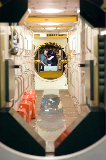 NASA image: Expedition 22 crew member Soichi Noguchi performing emergency procedure training.