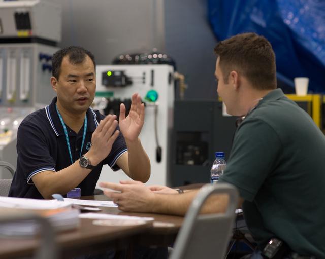 NASA image: Expedition 22 crew member Soichi Noguchi performing emergency procedure training.