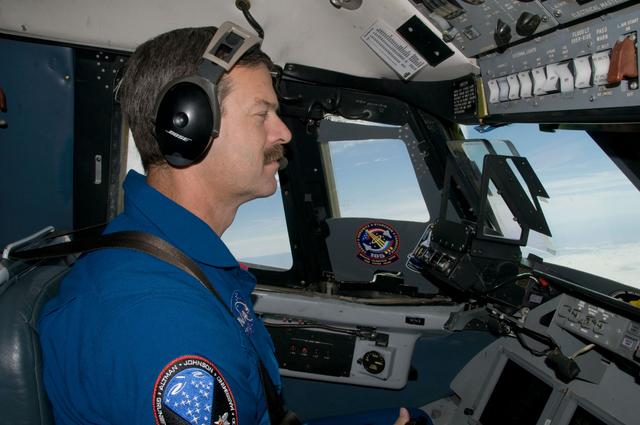 NASA image: Scott Altman flying Shuttle Training Aircraft (STA).
