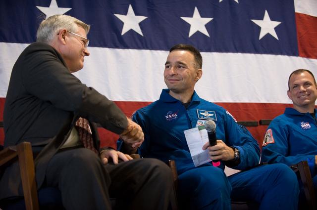 NASA image: STS-119 Crew Return Ceremony to Ellington Field