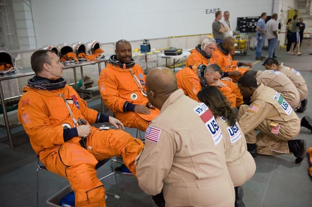 NASA image: STS-129 Water Survival Training at the NBL