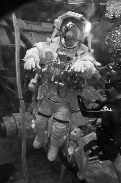 NASA image: STS-129 crew members Michael Foreman and Robert Satcher