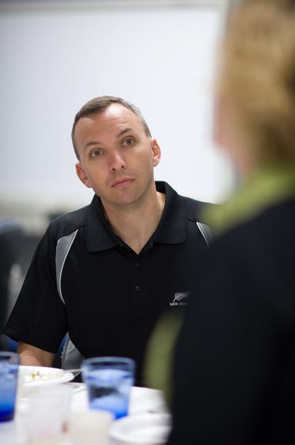 NASA image: STS-129 food tasting  session.