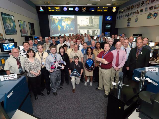 NASA image: STS-125 Flight Control Team in BFCR - HST Orbit & Planning Teams
