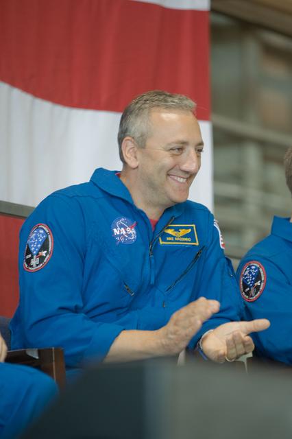 NASA image: STS-125 Crew Return Ceremony and autograph session at Ellington Field. 