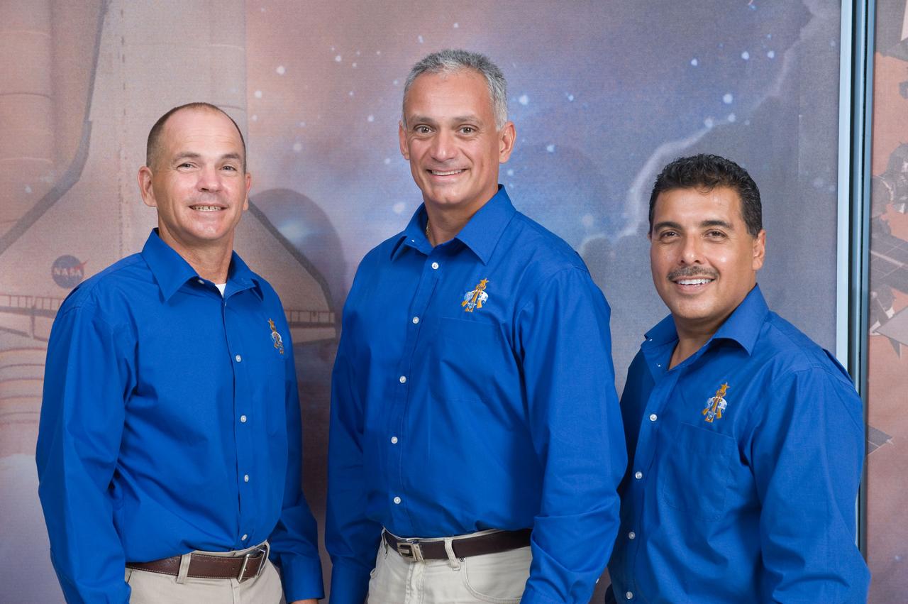 STS-128 Press Conference. Photo Date: August 13, 2009. Location: Bldg. 2 - Rm 122 Press Conference. Photographer: Robert Markowitz.