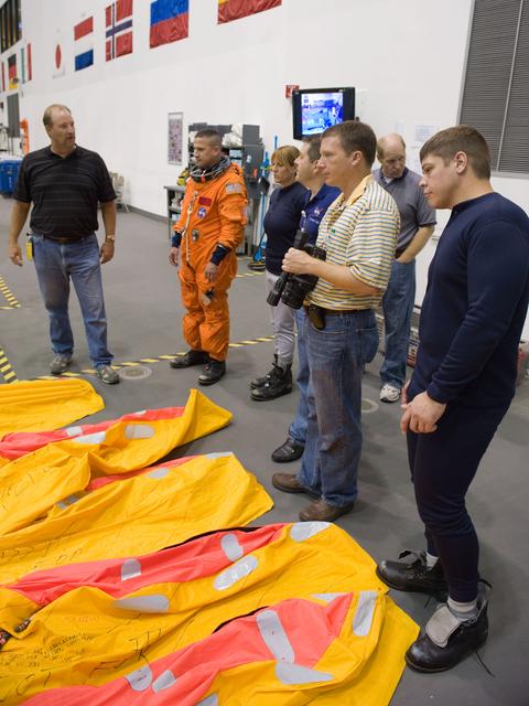 NASA image: STS-130 Preflight Training. Water Survival Training at SCTF, NBL 