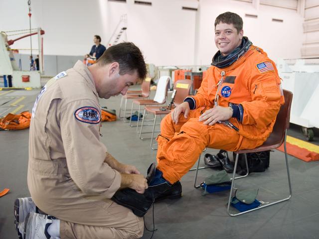 NASA image: STS-130 Preflight Training. Water Survival Training at SCTF, NBL 