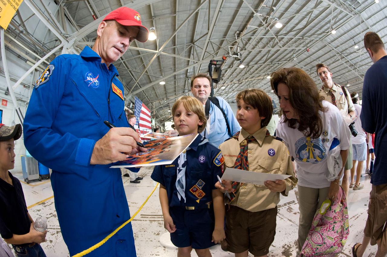 STS-128 Crew & ISS Crewmember Tim Kopra return ceremony at Ellington Field   Location: Ellington Field