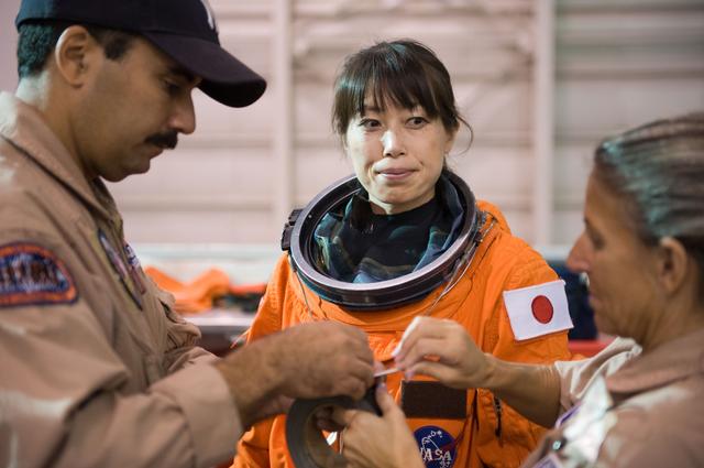 NASA image: STS-131 Water Survival Training at NBL.