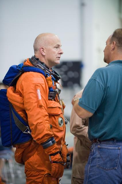 NASA image: STS-131 Water Survival Training at NBL.