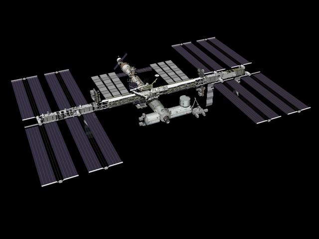 NASA image: Current Configurations of ISS for use on HSF