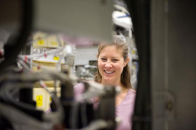 NASA image: Expedition 23 astronaut Tracy Caldwell during Regenerative ECLSS training with instructor Cindy Koester. 