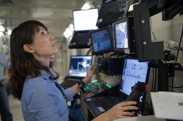 NASA image: STS-131 crew member and JAXA astronaut Naoko Yamazaki