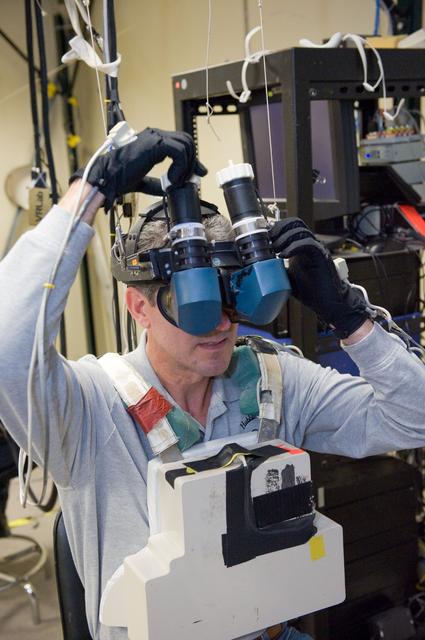 NASA image: STS-132 crew during their MSS/SIMP EVA3 OPS 4 training