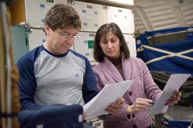 NASA image: STS-133 crew during CCT II Flight Communications plan