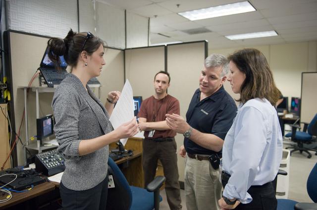 NASA image: STS-134 crew and Expedition 24/25 crew member Shannon Walker