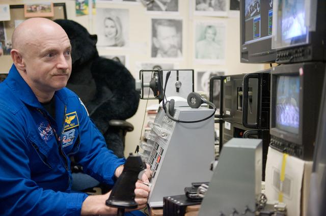 NASA image: STS-134 crew and Expedition 24/25 crew member Shannon Walker 