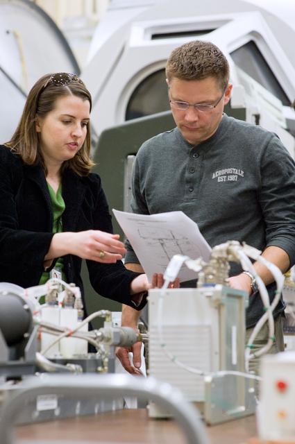 NASA image: Regenerative ECLSS training in Building 9 for Expedition 24 Doug Wheelock and Shannon Walker